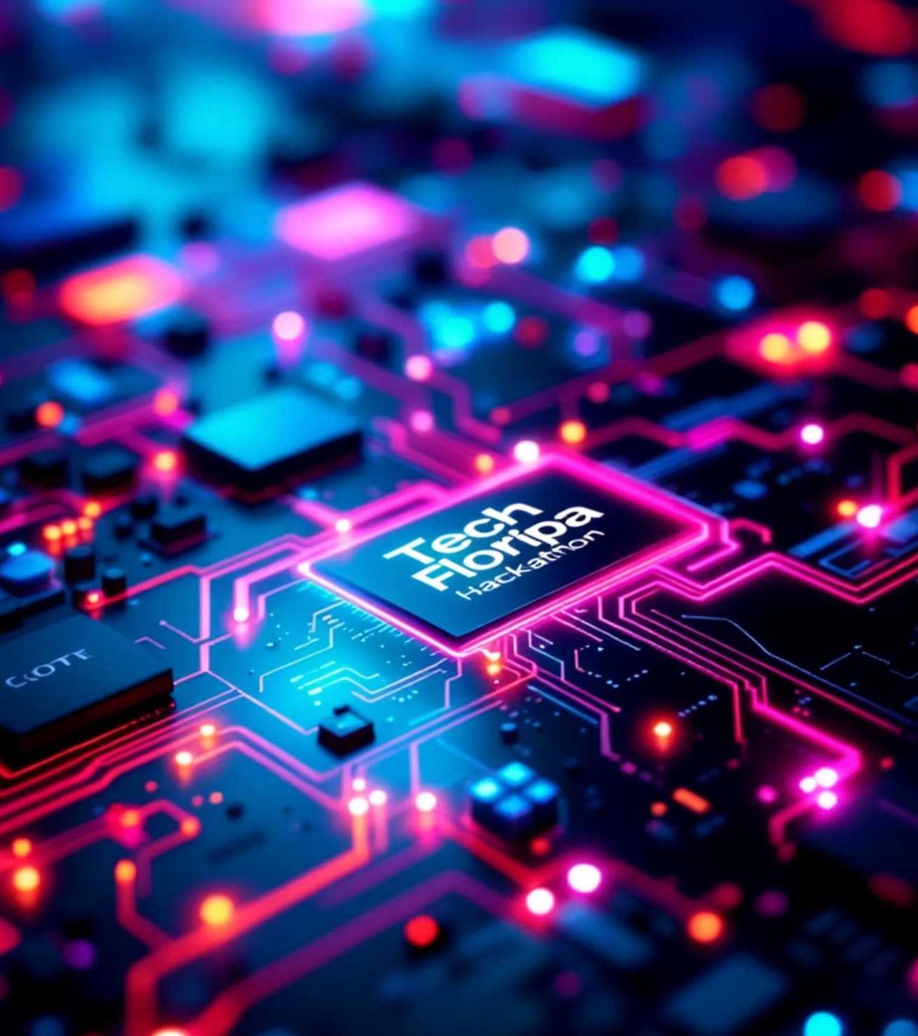 Equipes colaborando em protótipos de hardware e software